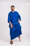 C-jl-253-deen Jalabiya Blue- 1