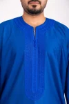 C-jl-253-deen Jalabiya Blue- 1