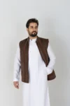 C-OT-074- Farwa Prince Waistcoat- Black-1