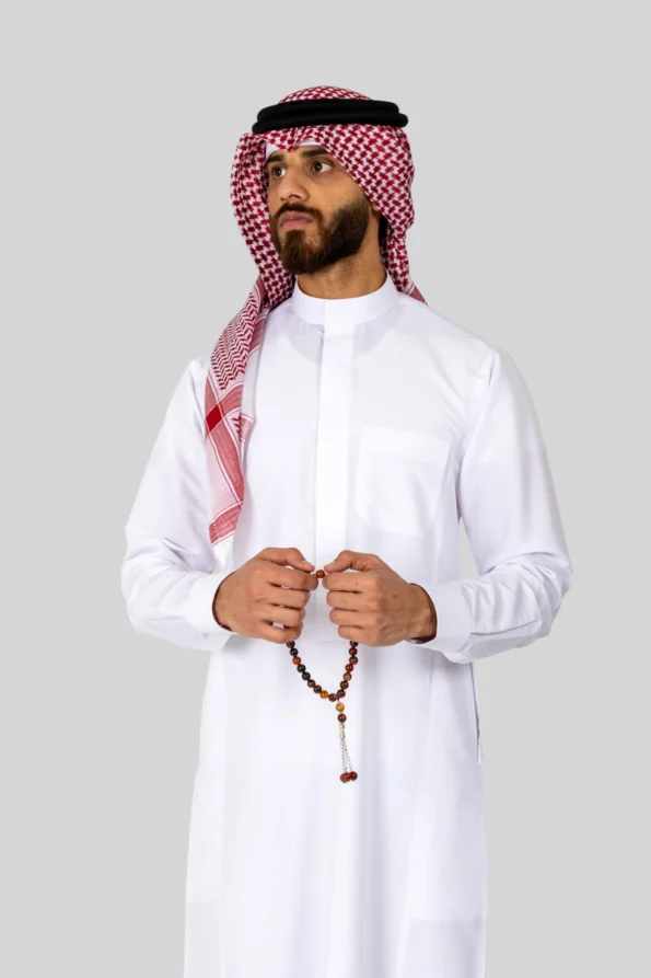 man wearing shemagh
