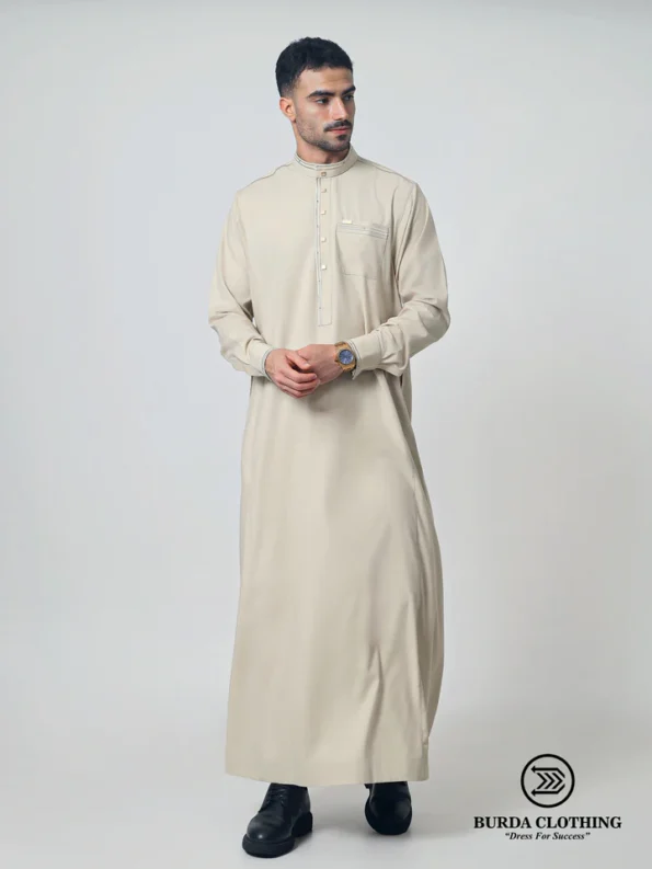 variety of men’s Eid thobe styles from different brands