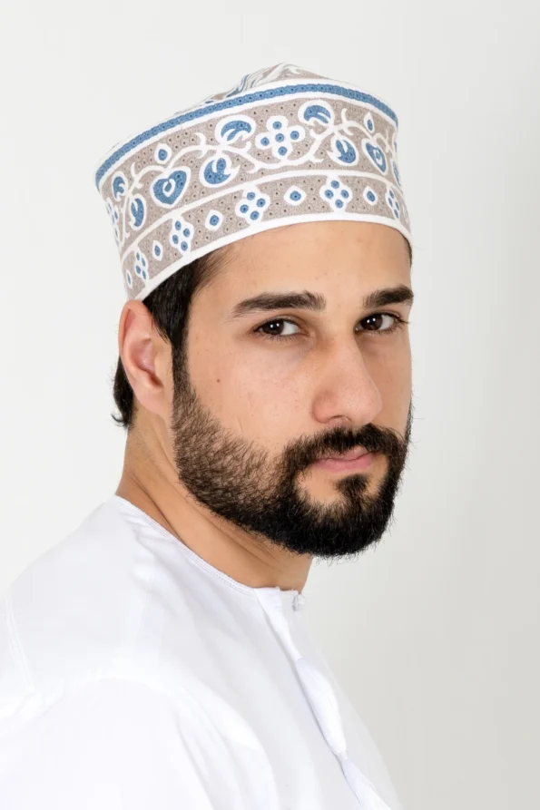 structured kufi side profile showing proper fit and proportion